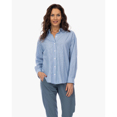 Xírena Hayven Gestreepte Blouse Blauw