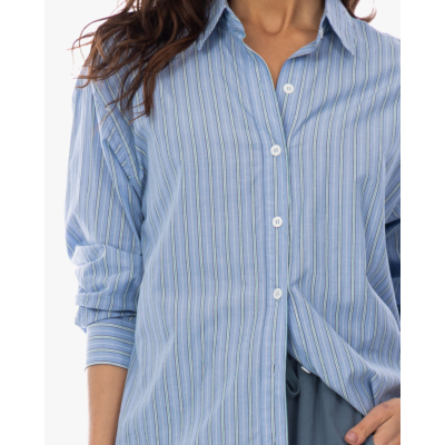 Xírena Hayven Gestreepte Blouse Blauw