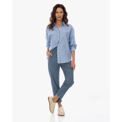 Xírena Hayven Gestreepte Blouse Blauw