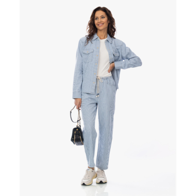 Xírena Byron Gestreepte Blouse Blauw