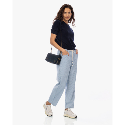 Xírena Baxter Gestreepte Pull-on Broek Blauw