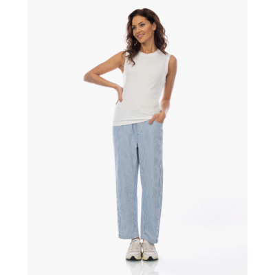 Xírena Baxter Gestreepte Pull-on Broek Blauw
