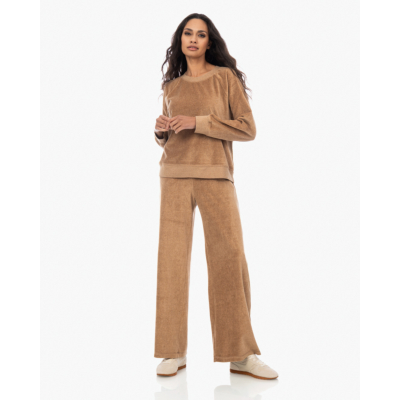 Xírena Manon sweatpants met elastische band bruin
