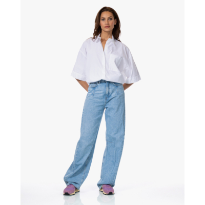 Drykorn Velmira Katoenen Blouse Wit