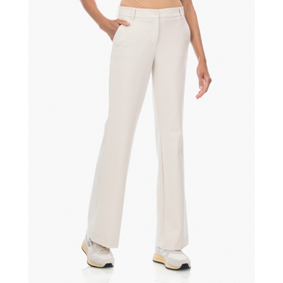Japan TKY Bazy Bonded Flared Travel Jersey Pantalon Off-white
