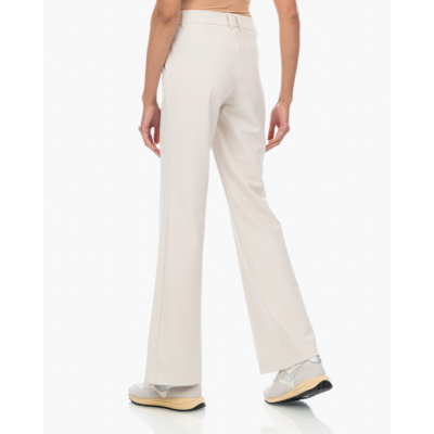 Japan TKY Bazy Bonded Flared Travel Jersey Pantalon Off-white
