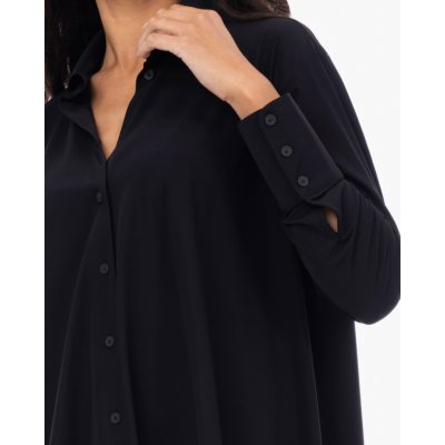 Japan TKY Milly Travel Jersey Blouse Zwart