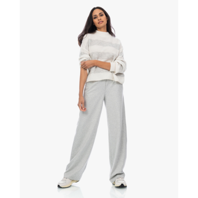 Drykorn Mathisa wollen gestreepte pullover off-white
