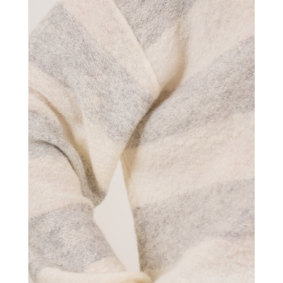 Drykorn Mathisa wollen gestreepte pullover off-white