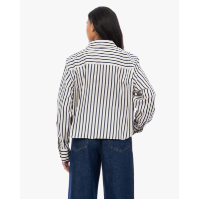 Anine Bing Essie Cropped Blouse Martime Stripe