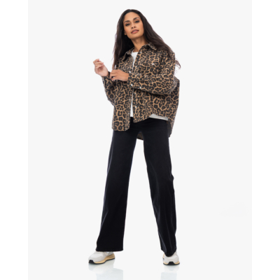 Anine Bing Paxton Leopard Blouse Bruin