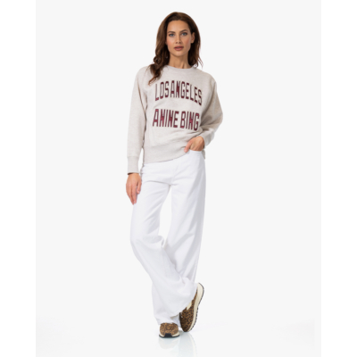 Anine Bing Harry Shrunken Sweater LA Beige