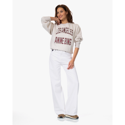 Anine Bing Harry Shrunken Sweater LA Beige