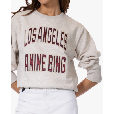 Anine Bing Harry Shrunken Sweater LA Beige