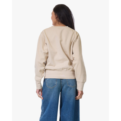 Anine Bing Harry Shrunken Paris Sweatshirt Beige