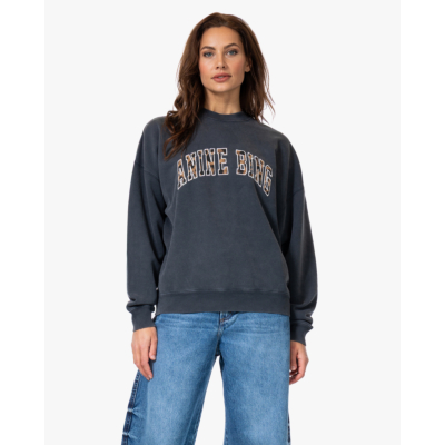 Anine Bing Miles Leopard Print Sweater Zwart