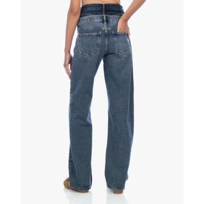 Agolde Elson Double Waistband Jeans Pendulum Portrait