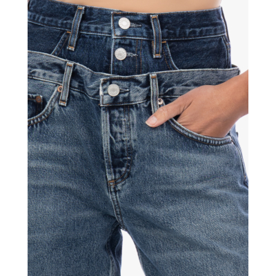 Agolde Elson Double Waistband Jeans Pendulum Portrait