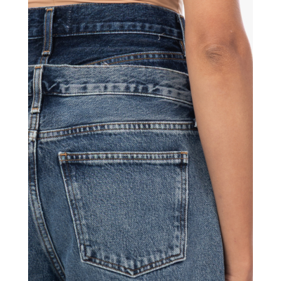 Agolde Elson Double Waistband Jeans Pendulum Portrait
