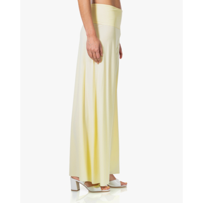 Japan TKY Kuzi Light Travel Wijde Pijpen Pantalon Geel