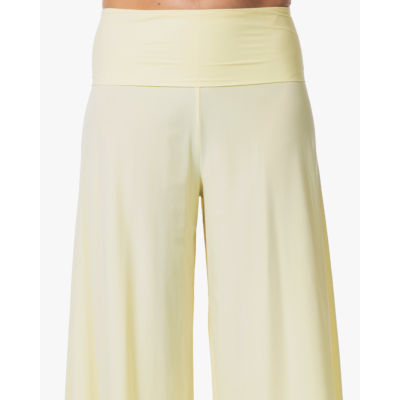 Japan TKY Kuzi Light Travel Wijde Pijpen Pantalon Geel