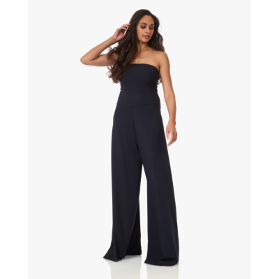 Japan TKY Jumpy Light Travel Jersey Jumpsuit Zwartblauw