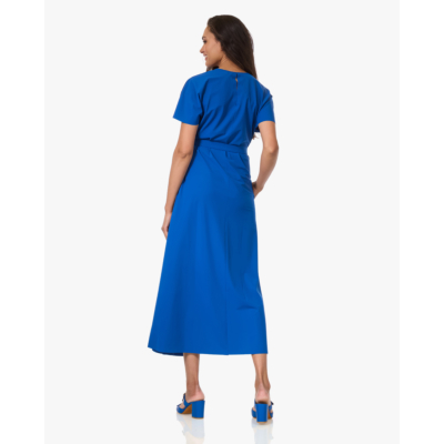 Japan TKY Yukijura Travel Jersey Jurk met Ceintuur True Indigo