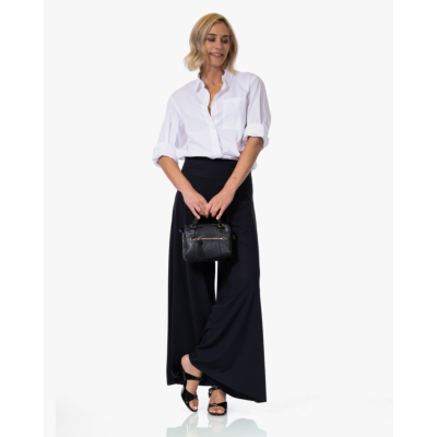 Japan TKY Miyoko Poplin Blouse met Split Wit