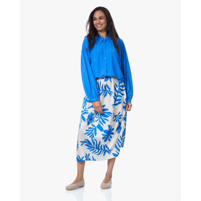 Japan TKY Iwai Travel Jersey Blouse Ocean