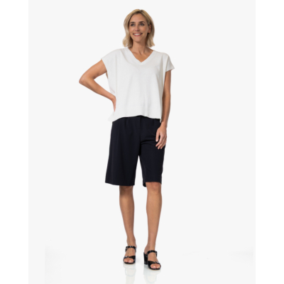 Japan TKY Yunea Linnen Knit Top Wit