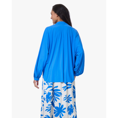 Japan TKY Iwai Travel Jersey Blouse Ocean