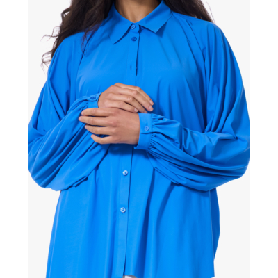 Japan TKY Iwai Travel Jersey Blouse Ocean