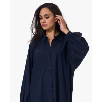 Japan TKY Iwai Travel Jersey Blouse Zwartblauw