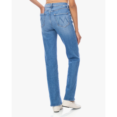 Mother The kick it jeans straight leg blauw