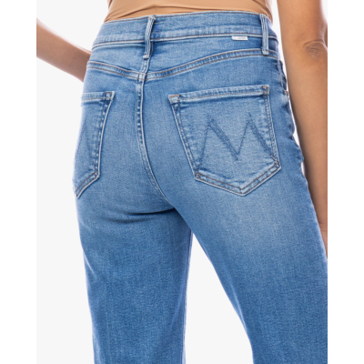 Mother The kick it jeans straight leg blauw
