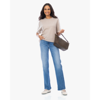 Mother The kick it jeans straight leg blauw