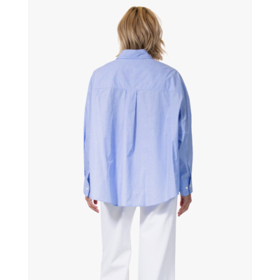 Closed Oversized Blouse Lichtblauw