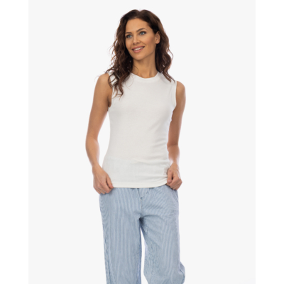 Closed Modalmix Jersey Top Ivory