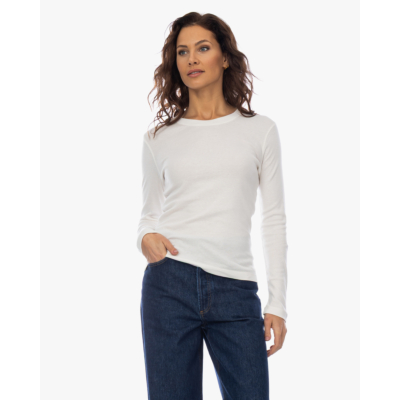 Closed Rib Longsleeve Off-white