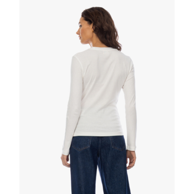 Closed Rib Longsleeve Off-white