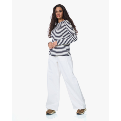 Closed Gestreepte Longsleeve Marine