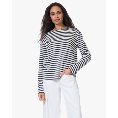 Closed Gestreepte Longsleeve Marine