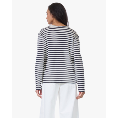 Closed Gestreepte Longsleeve Marine