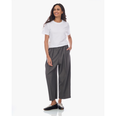 Closed Back Print T-shirt Wit
