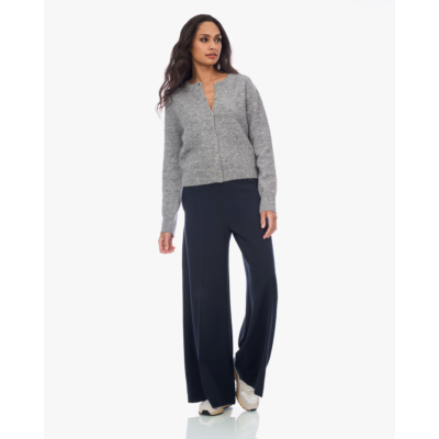 Closed Wollen Doorknoop Vest Grijs
