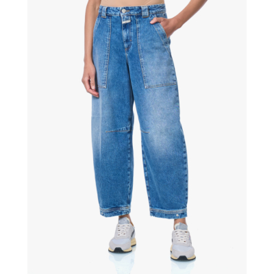 Closed Rhannon Mid Waist Comfort Stretch Barrel Jeans