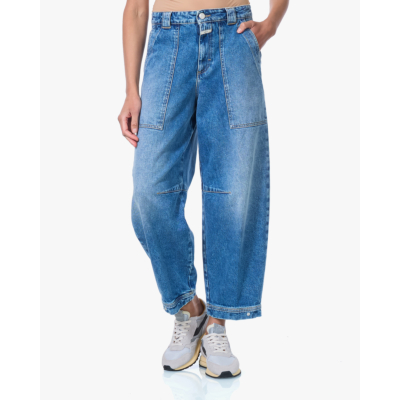 Closed Rhannon Mid Waist Comfort Stretch Barrel Jeans