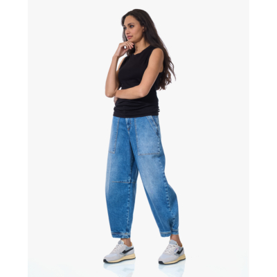 Closed Rhannon Mid Waist Comfort Stretch Barrel Jeans