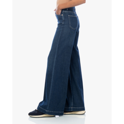 Closed Glow Up Wide Leg Jeans Donkerblauw