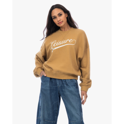 Love Stories Crewneck Sweater Licht Bruin